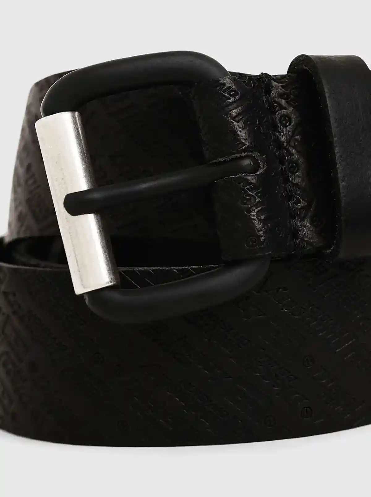 Black Belt with all-over diesel logo motif