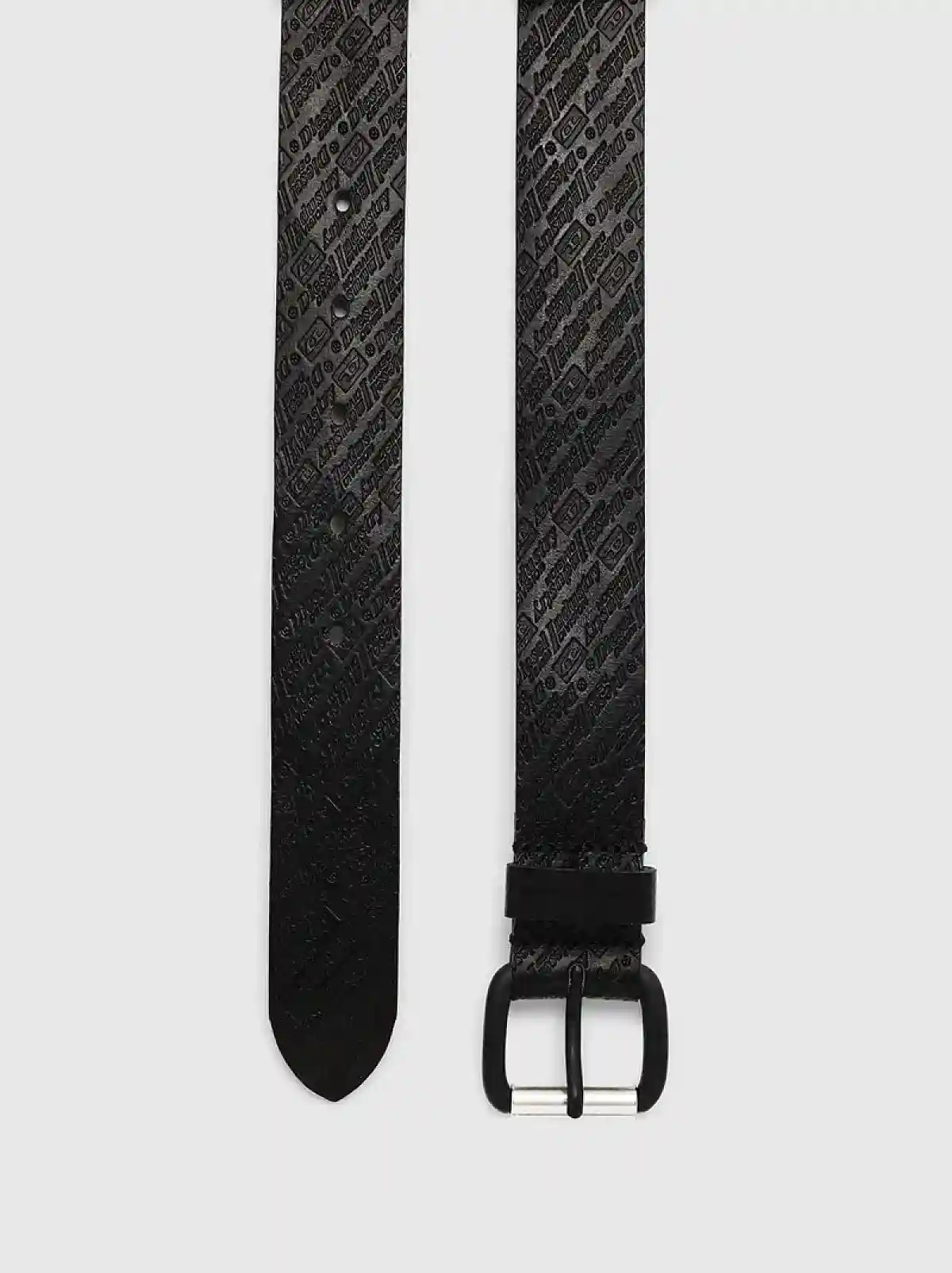 Black Belt with all-over diesel logo motif