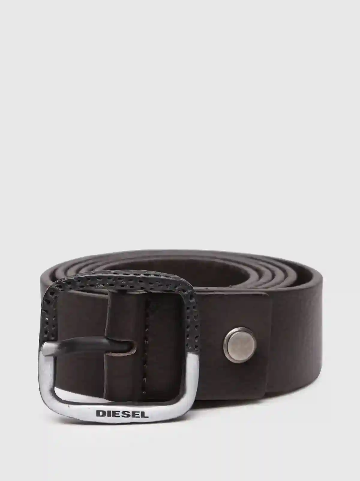 Brown Durable buffalo skin leather belt