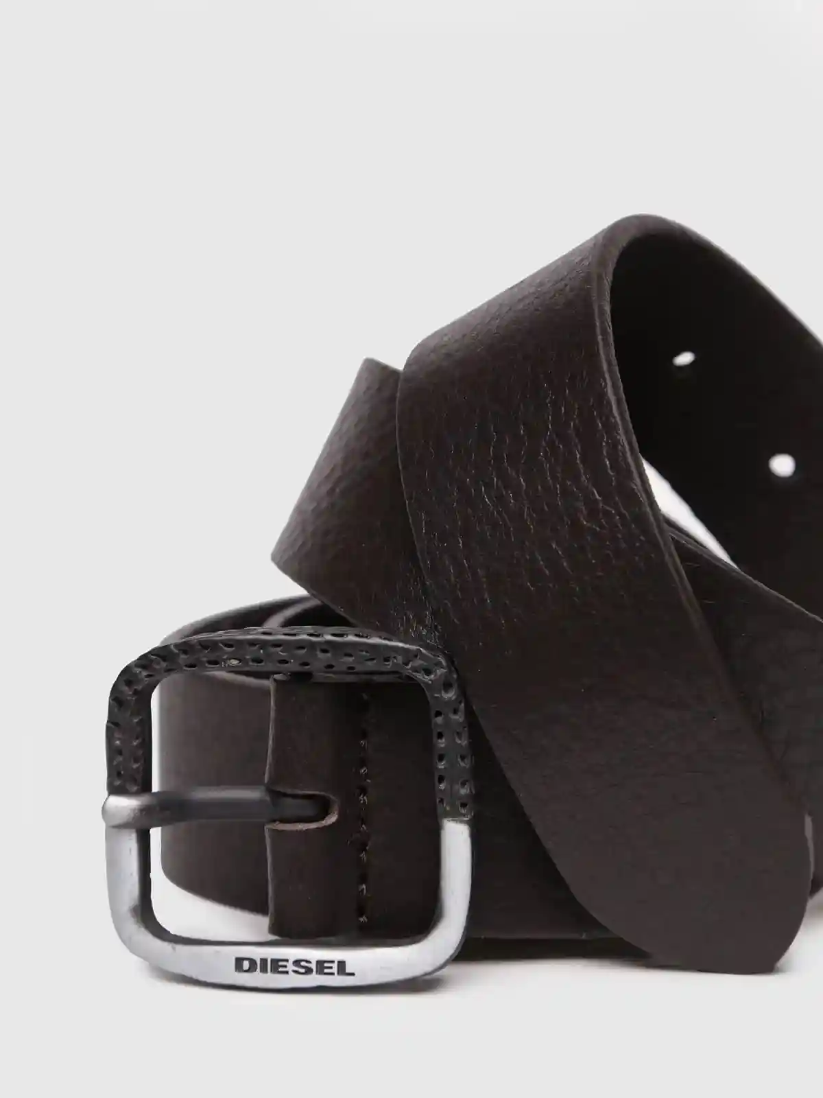 Brown Durable buffalo skin leather belt
