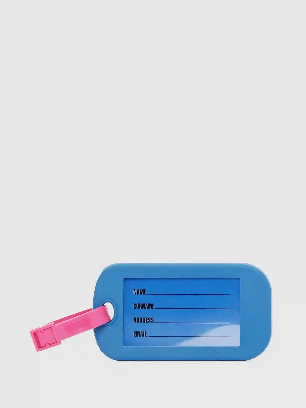 Blue Luggage tag in PVC