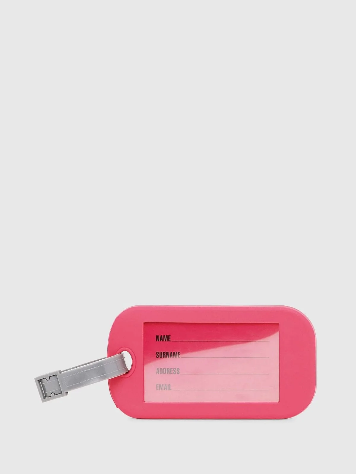 Pink Luggage tag in PVC
