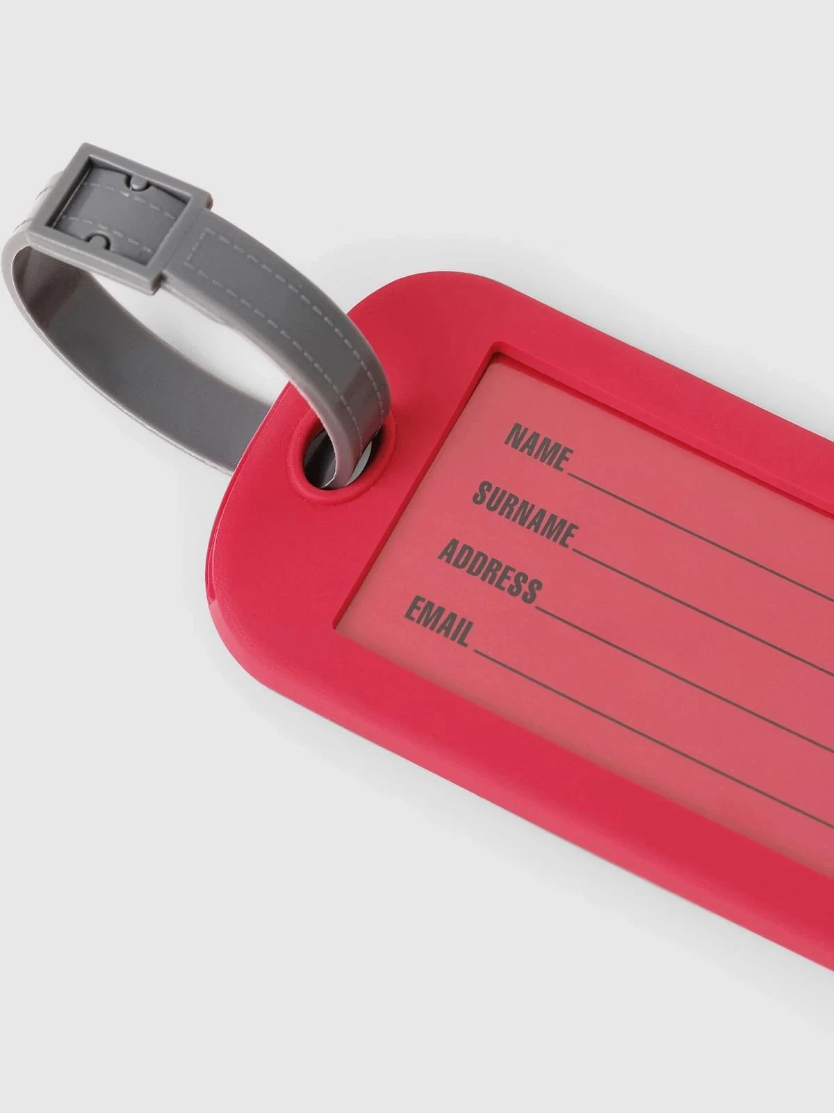 Pink Luggage tag in PVC
