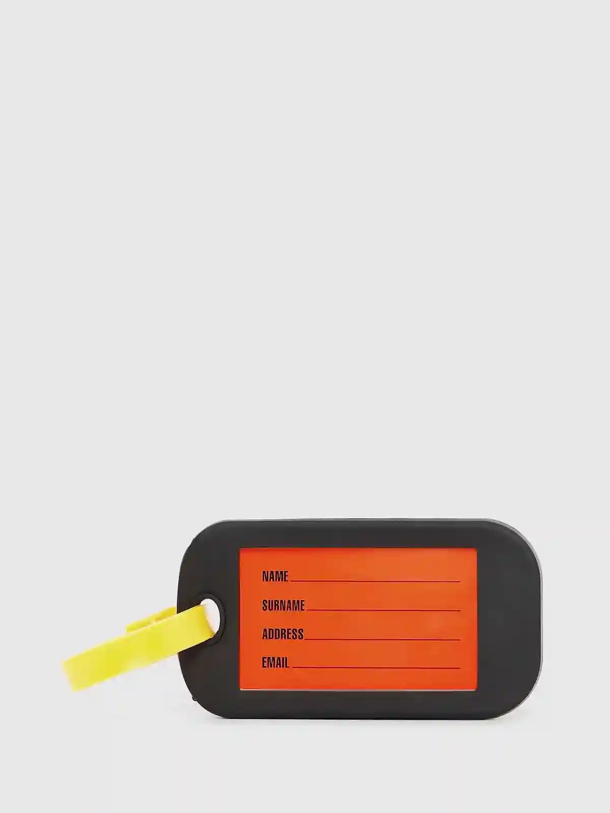 Black Luggage tag in PVC