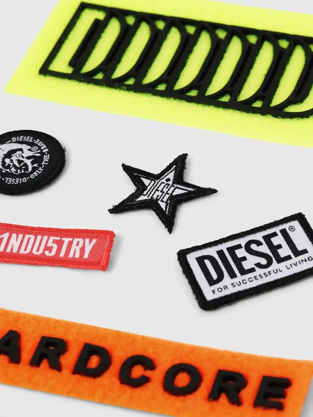 Multicolor Set of six velcro patches