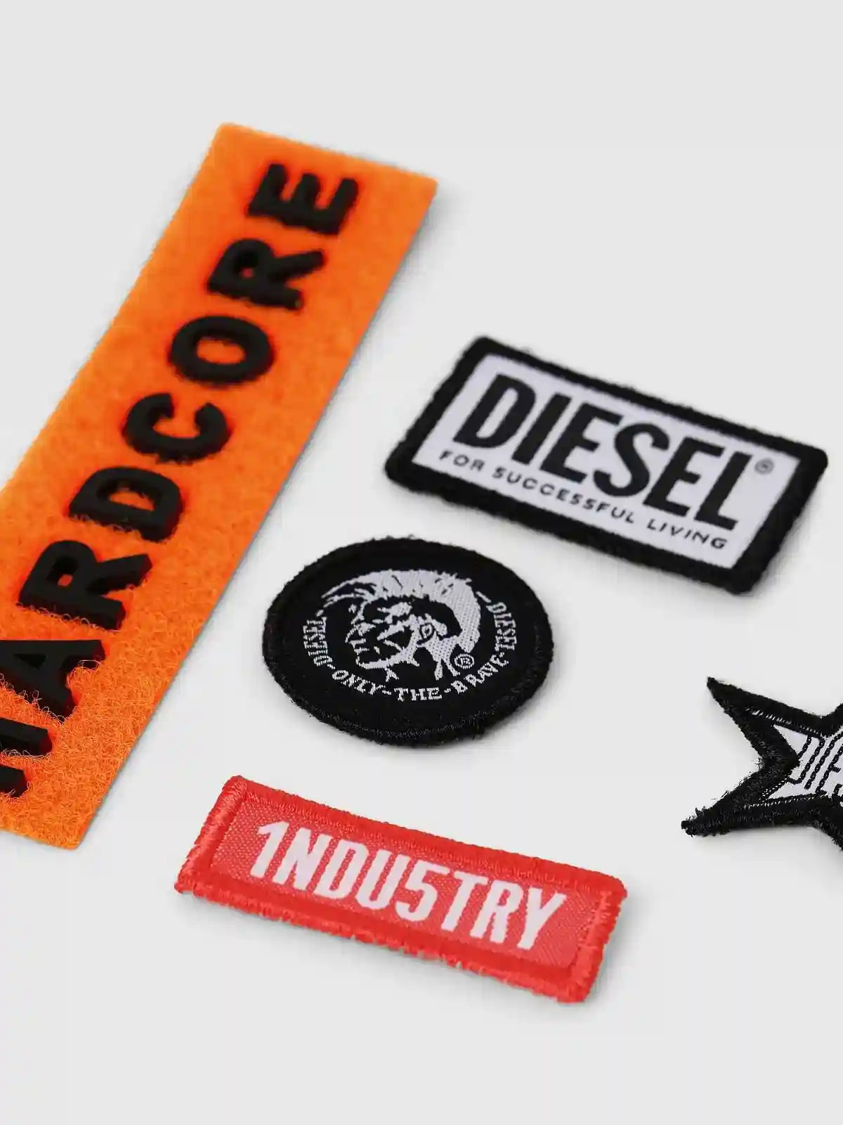 Multicolor Set of six velcro patches