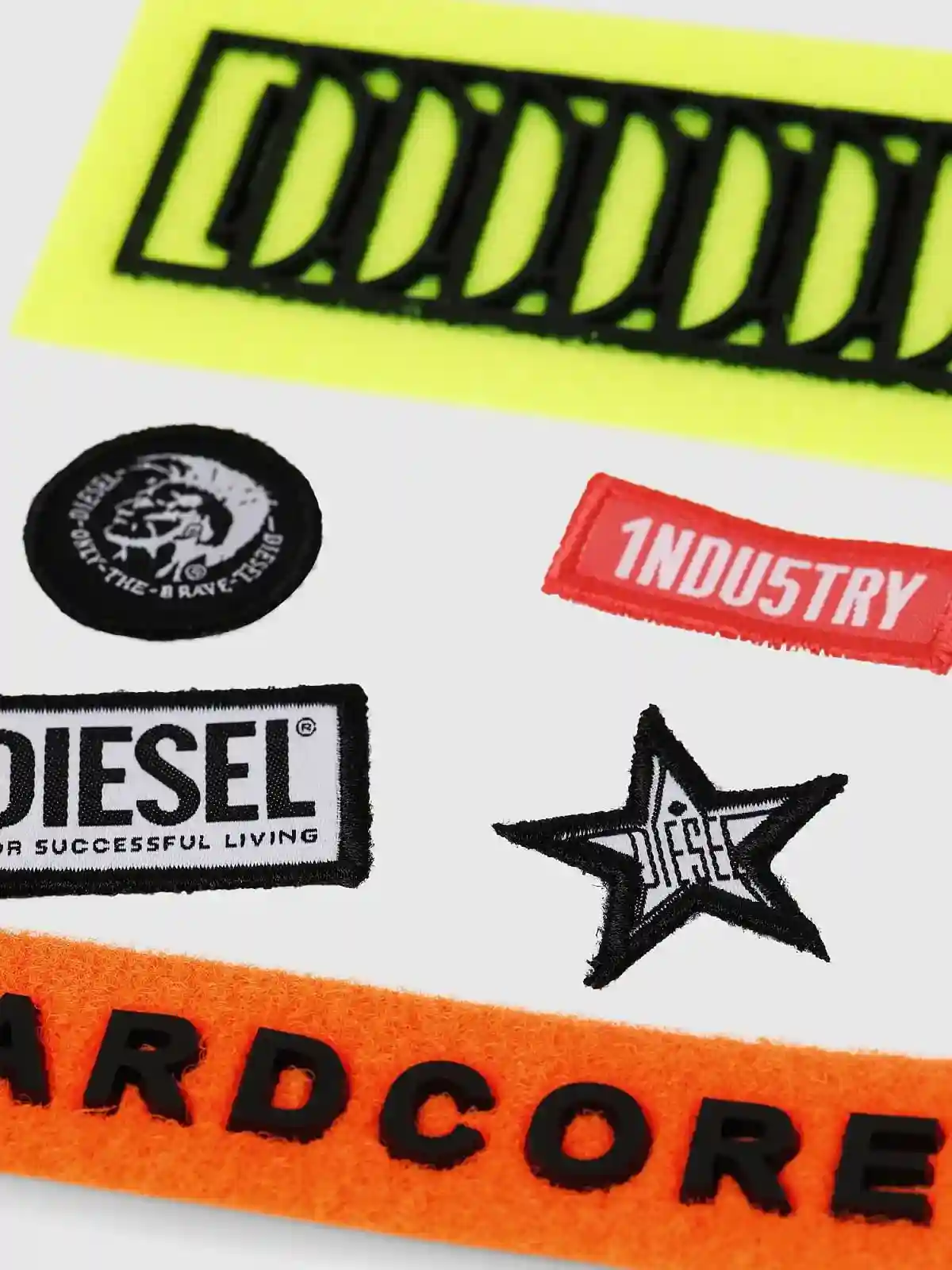 Multicolor Set of six velcro patches