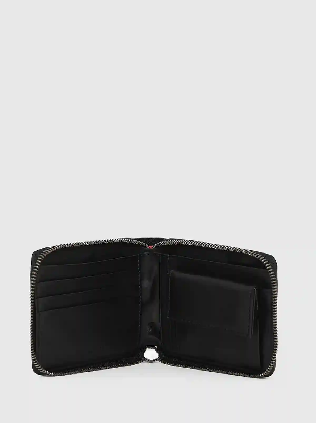 Blue Zip around wallet in technical fabric