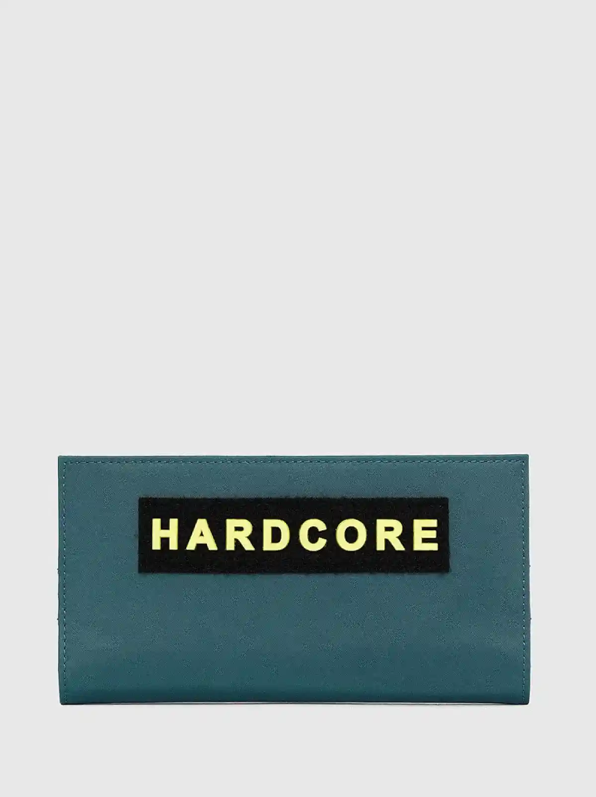 Blue Continental wallet with velcro strap