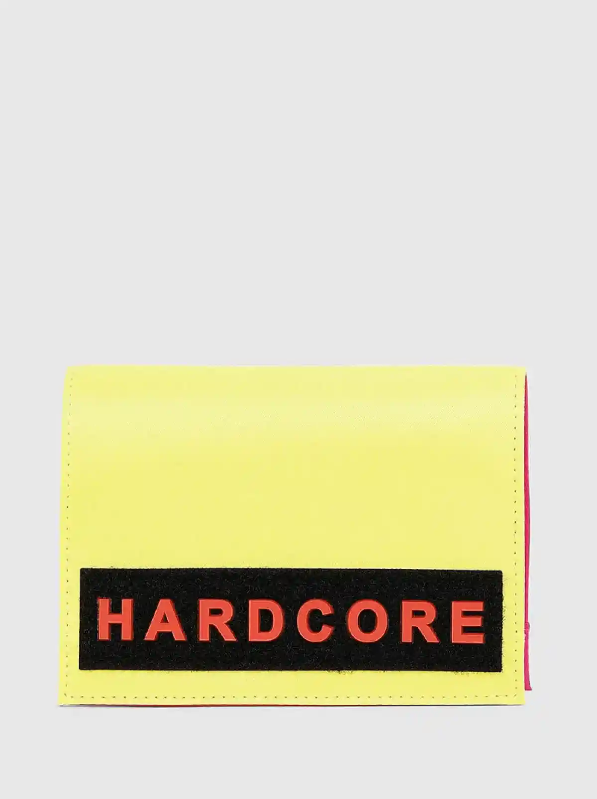 Yellow Passport case with tactile patch