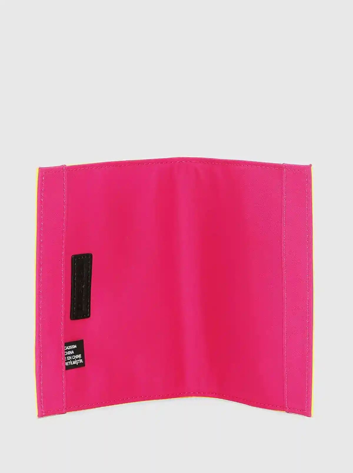 Yellow Passport case with tactile patch