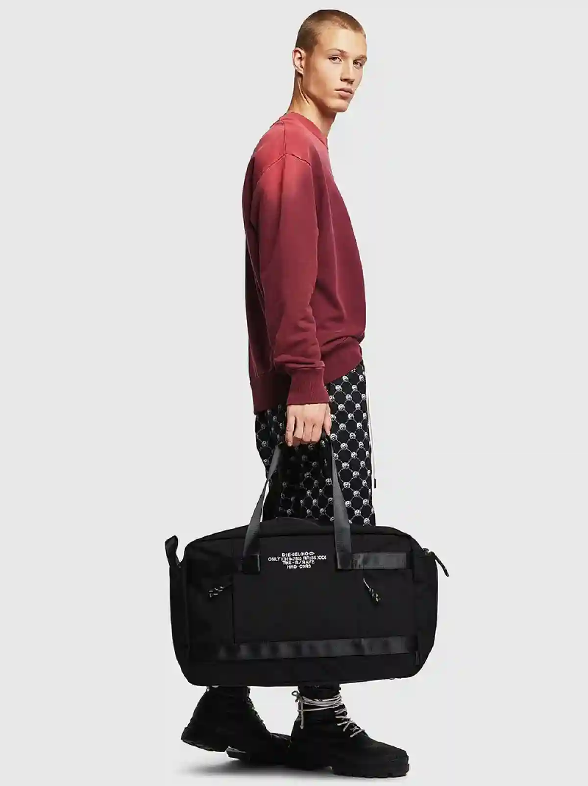 Black Duffel bag with logo
