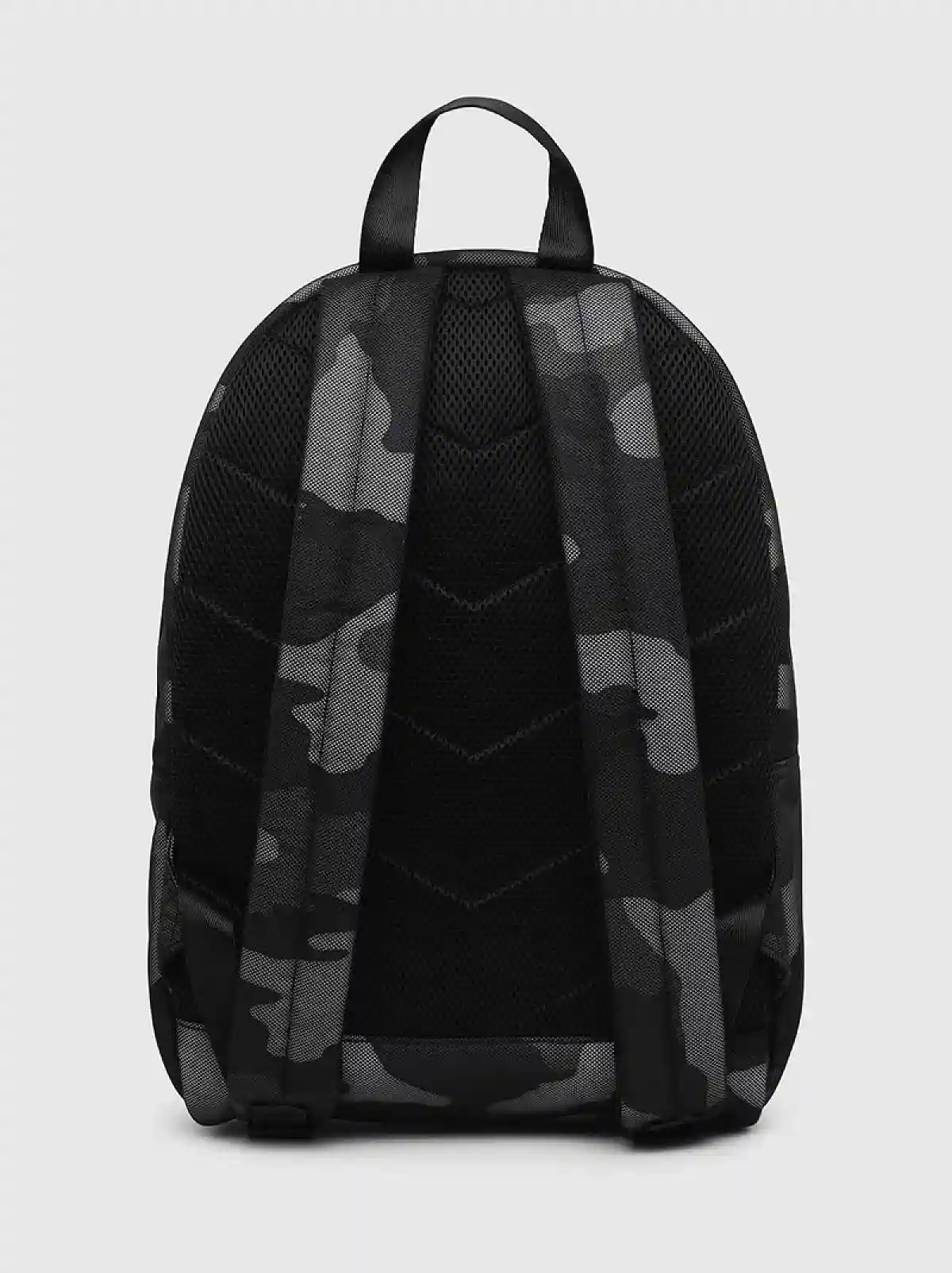 Blue Backpack in camo-print mesh