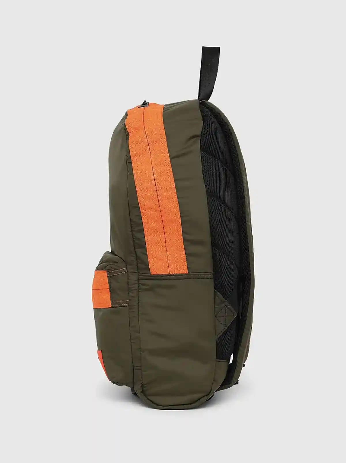 Green Backpack in fabric and polyester