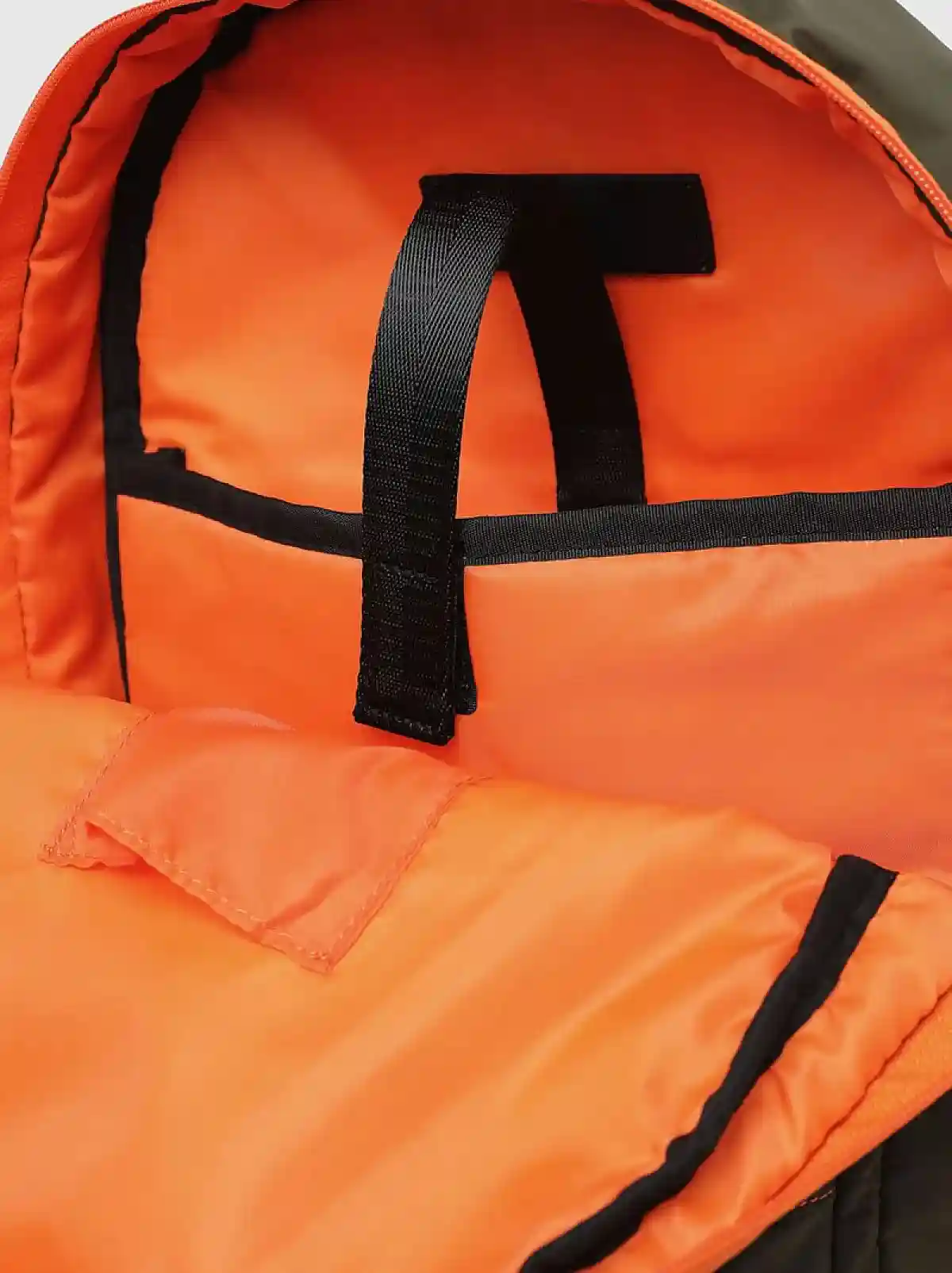 Green Backpack in fabric and polyester