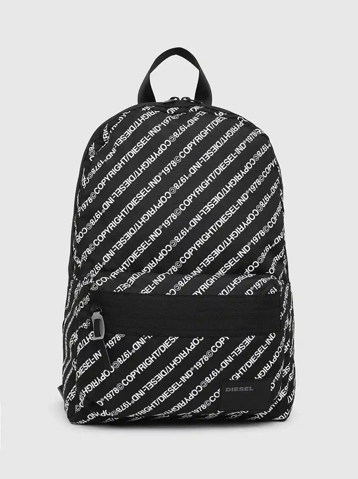 Black Backpack with all-over Copyright logo