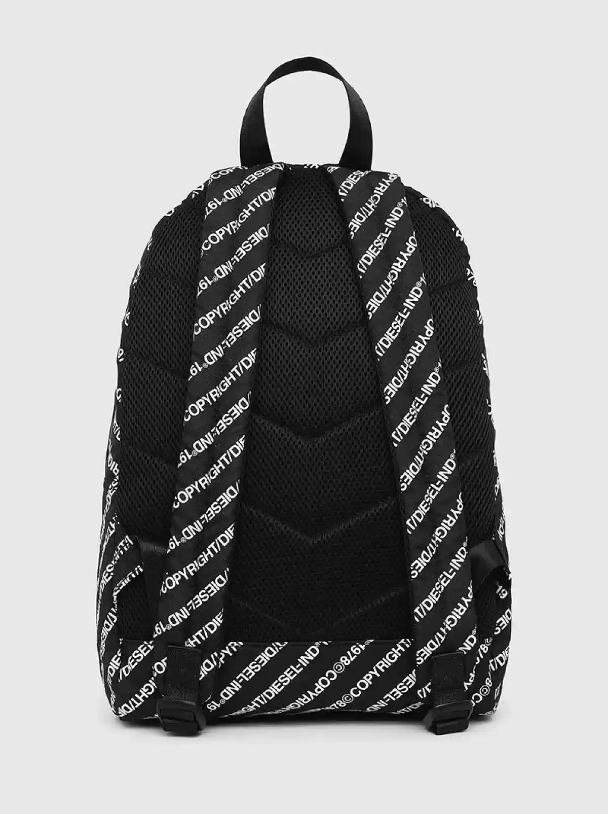 Black Backpack with all-over Copyright logo