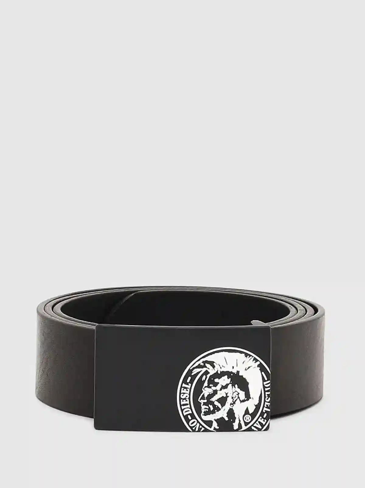 Black Plain black belt with Mohawk Buckle