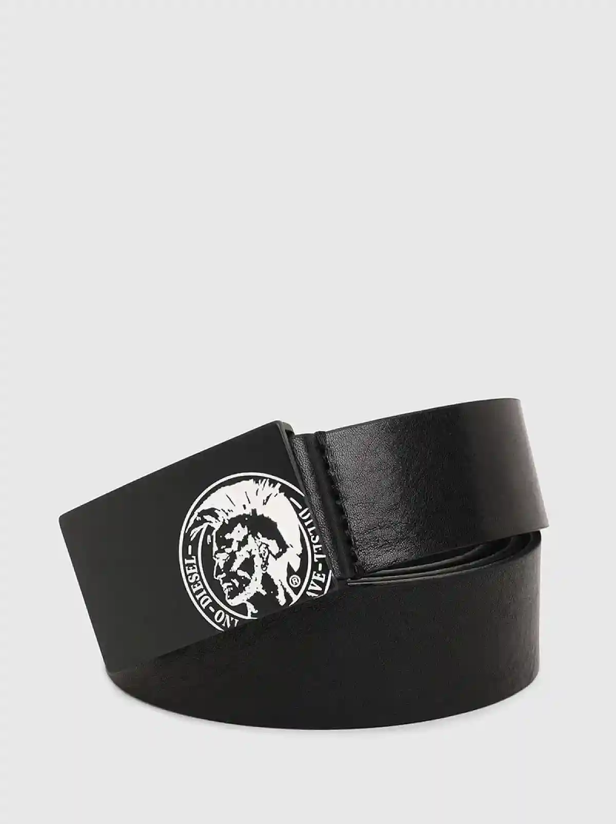 Black Plain black belt with Mohawk Buckle