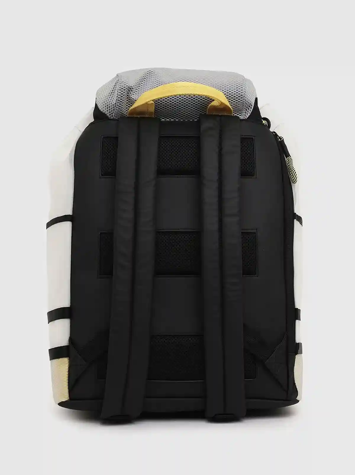 White Backpack with transparent overlays