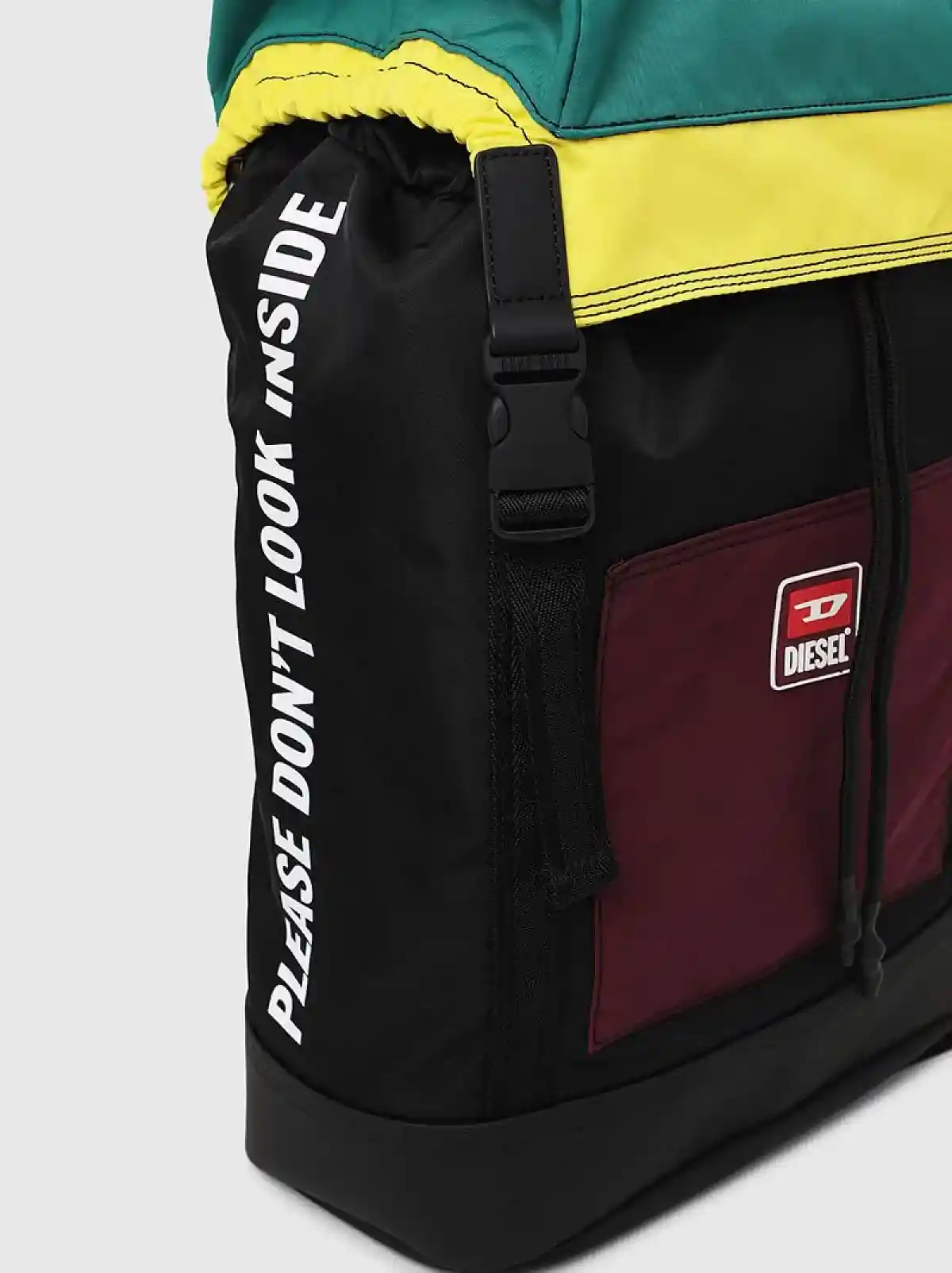 Multicolor Backpack in colour-block nylon