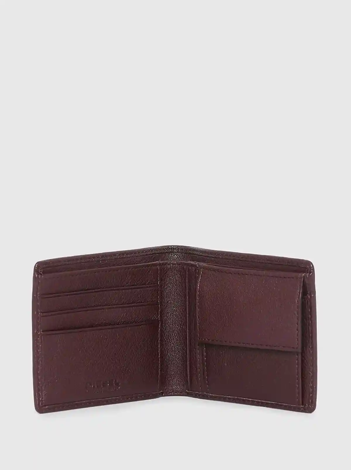 Purple Bi-fold wallet in leather