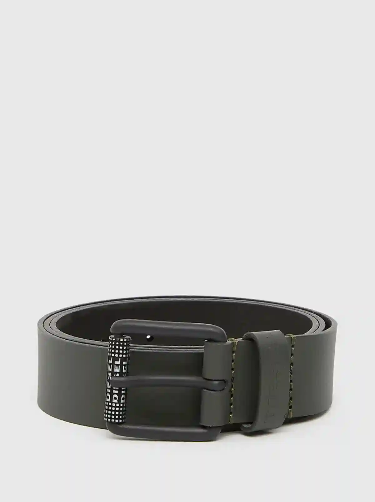 Green Matte leather belt