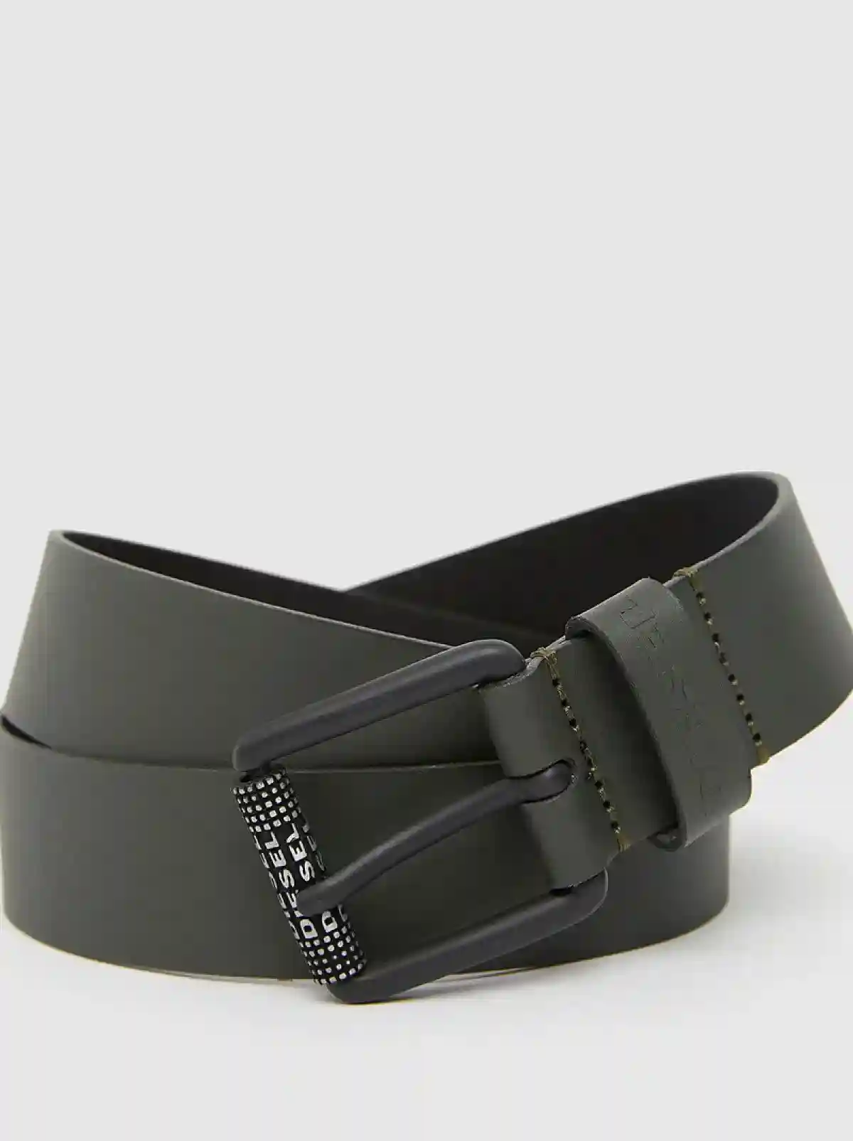 Green Matte leather belt