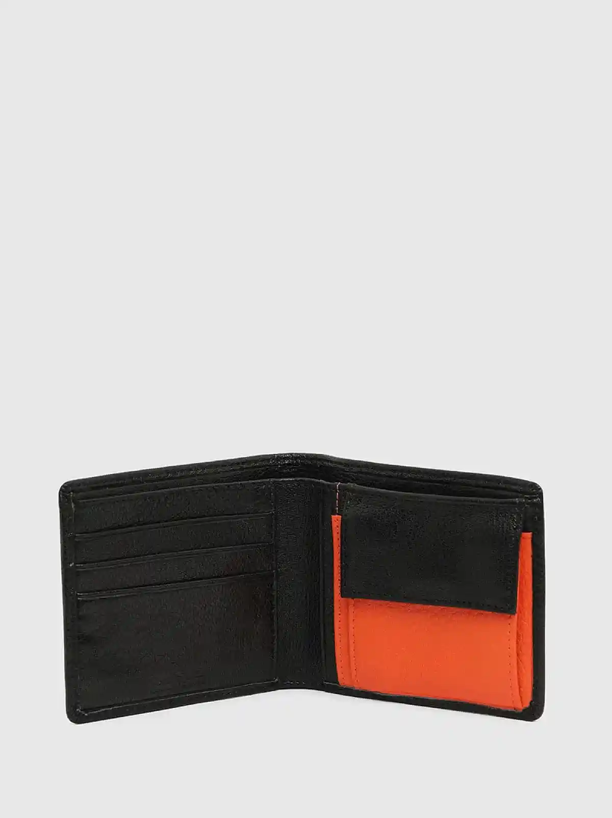 Black Bi-fold wallet with colour detail