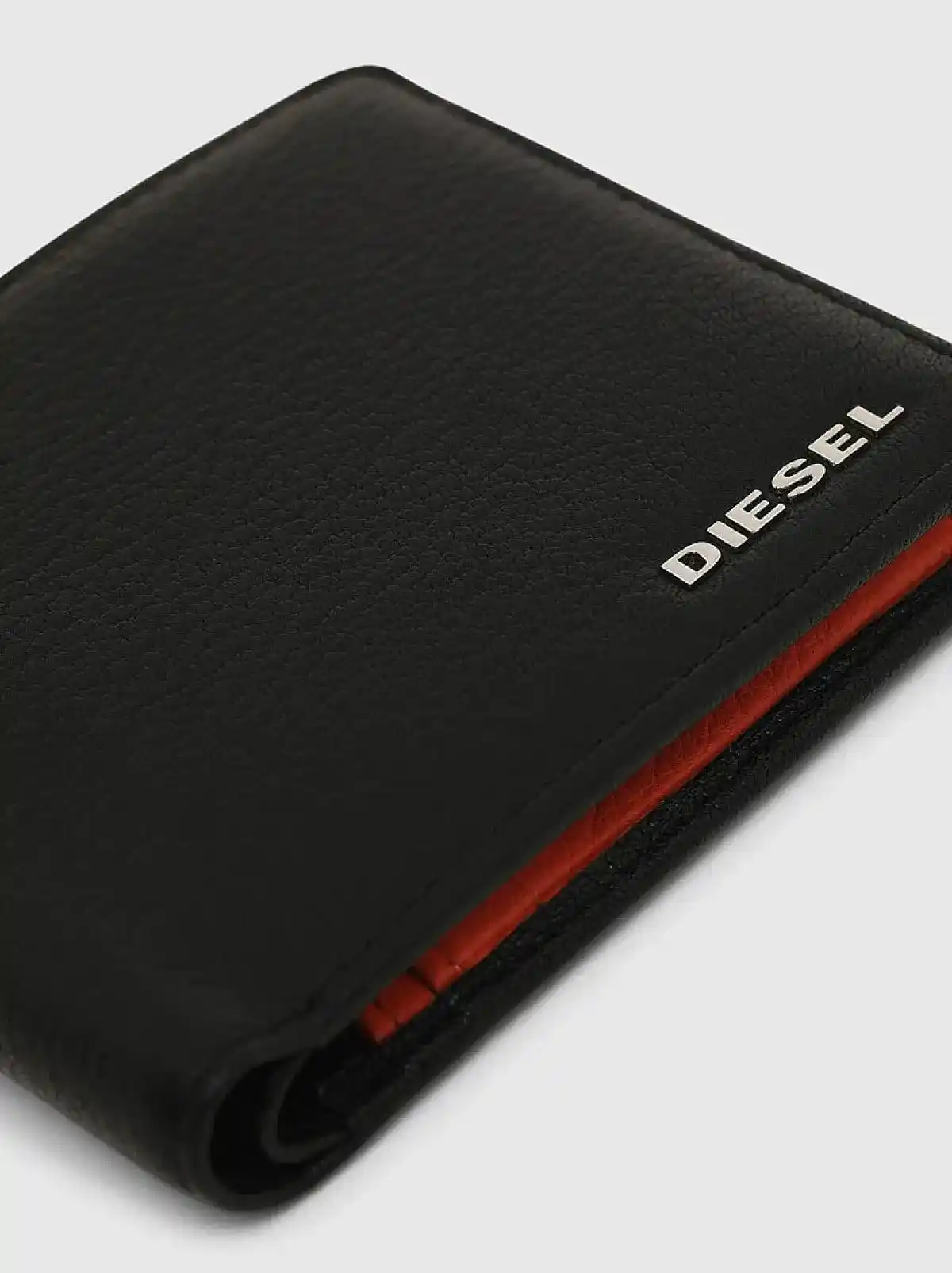 Black Bi-fold wallet with colour detail