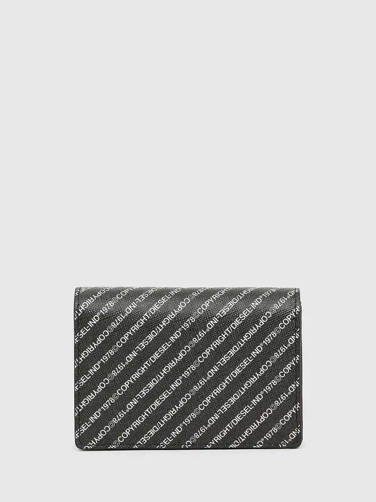 Black Bi-fold card case with Copyright logo