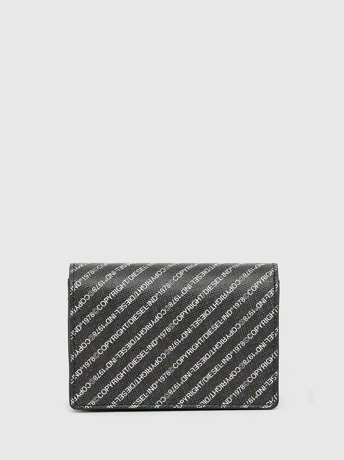 Black Bi-fold card case with Copyright logo