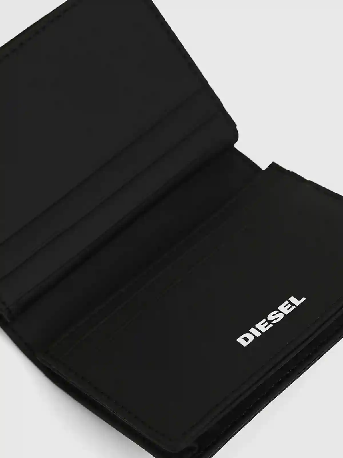 Black Bi-fold card case with Copyright logo