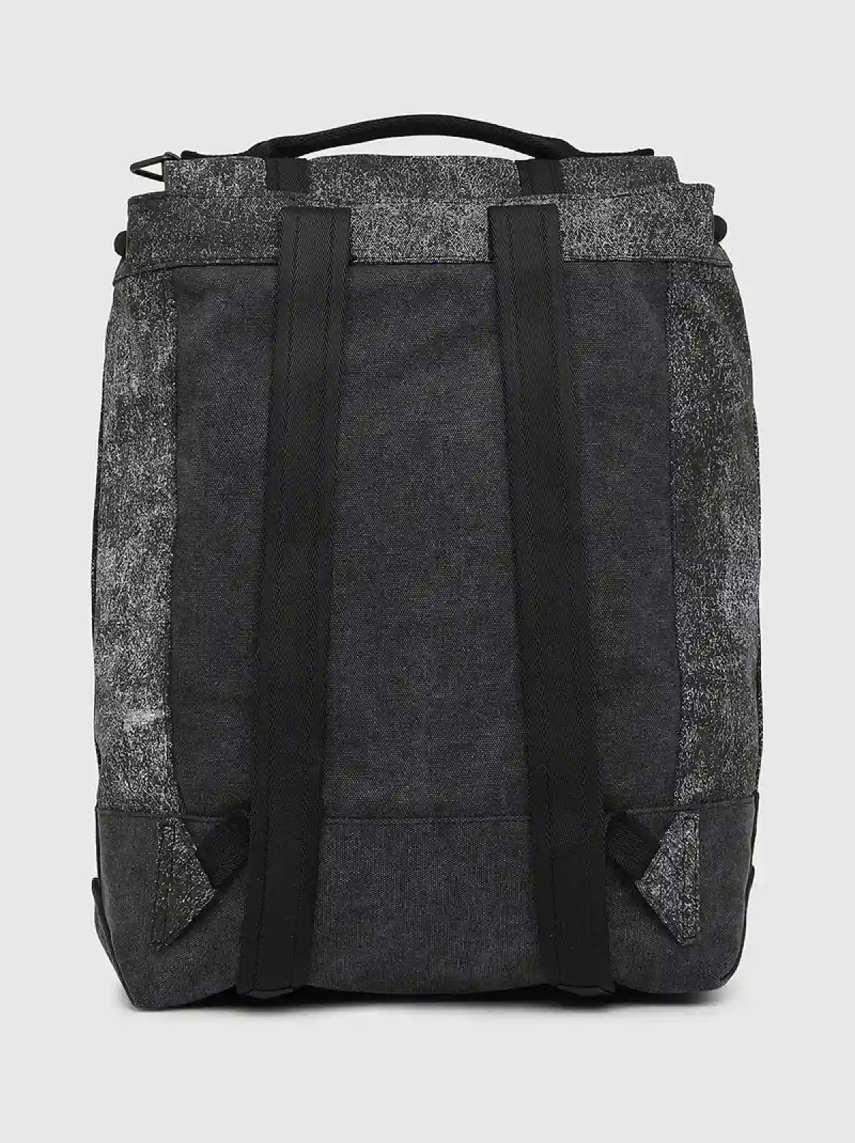 Grey Buckled backpack in marble canvas