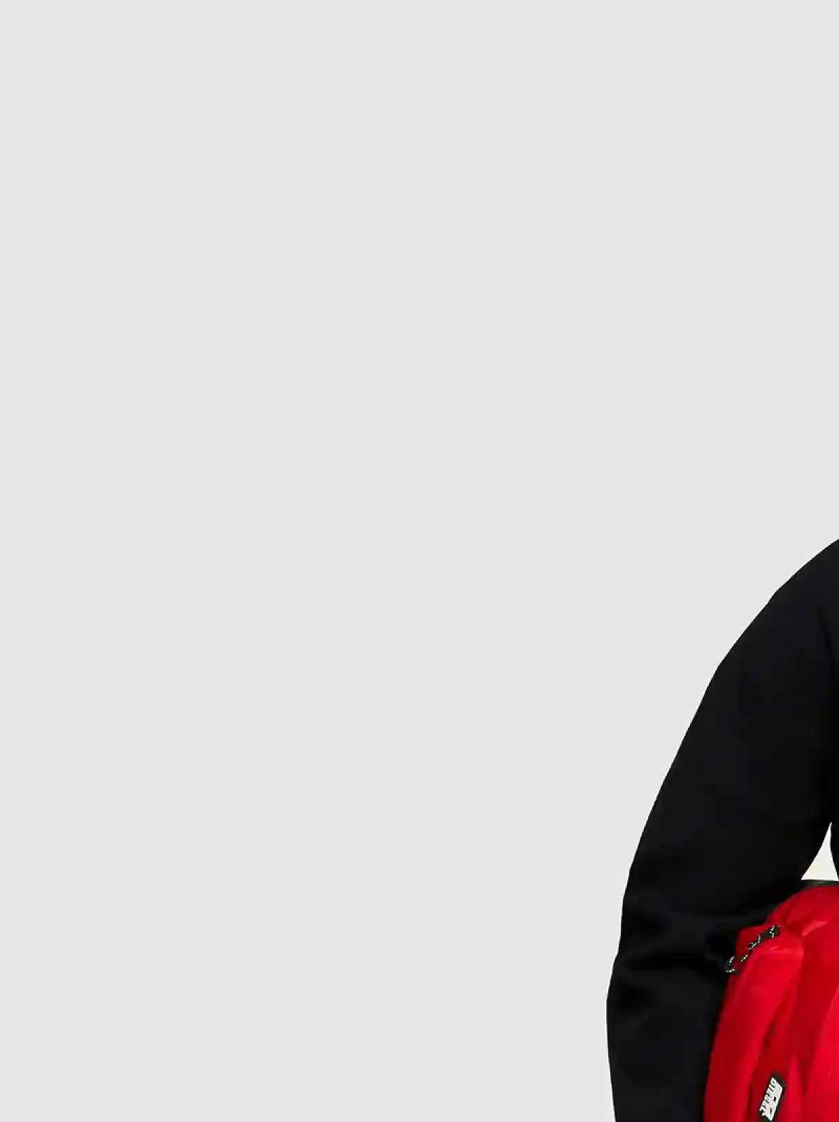 Red Backpack in washed nylon
