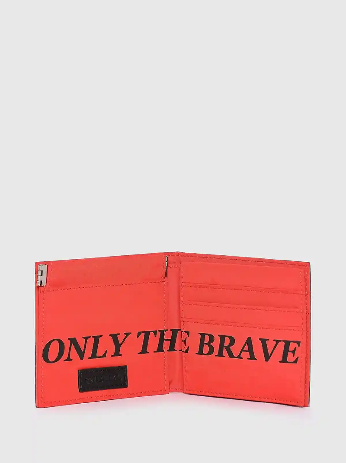 Multicolor Bi-fold wallet in bleach-effect fabric