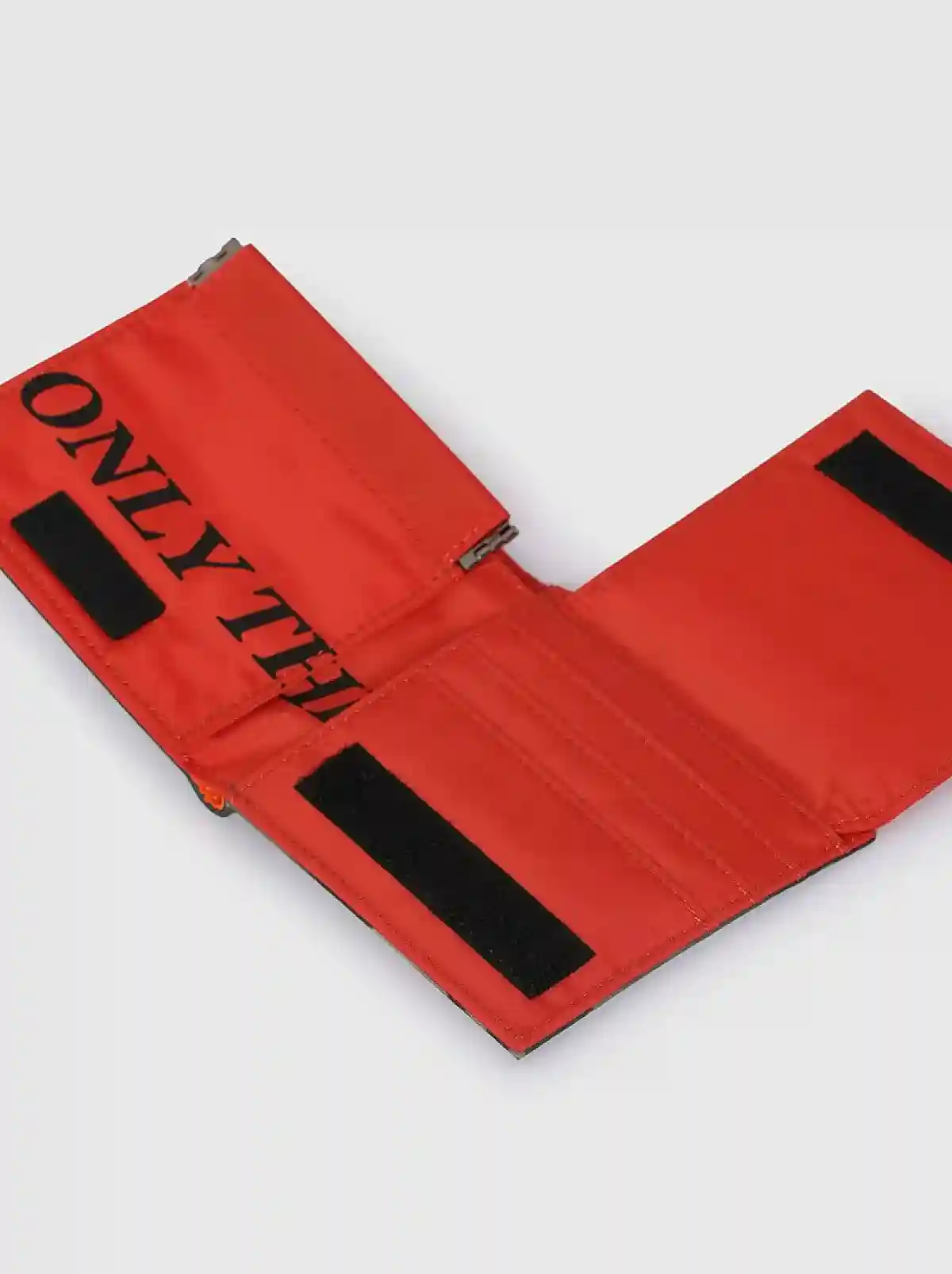 Multicolor Bi-fold wallet in bleach-effect fabric