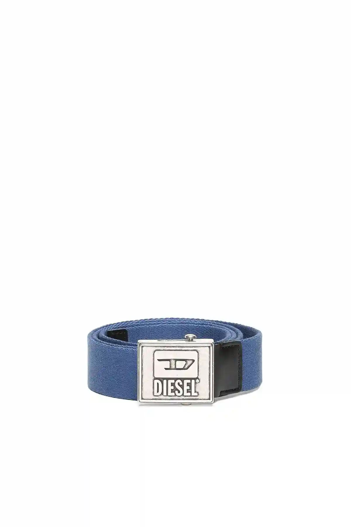 Blue Tape belt with logo buckle