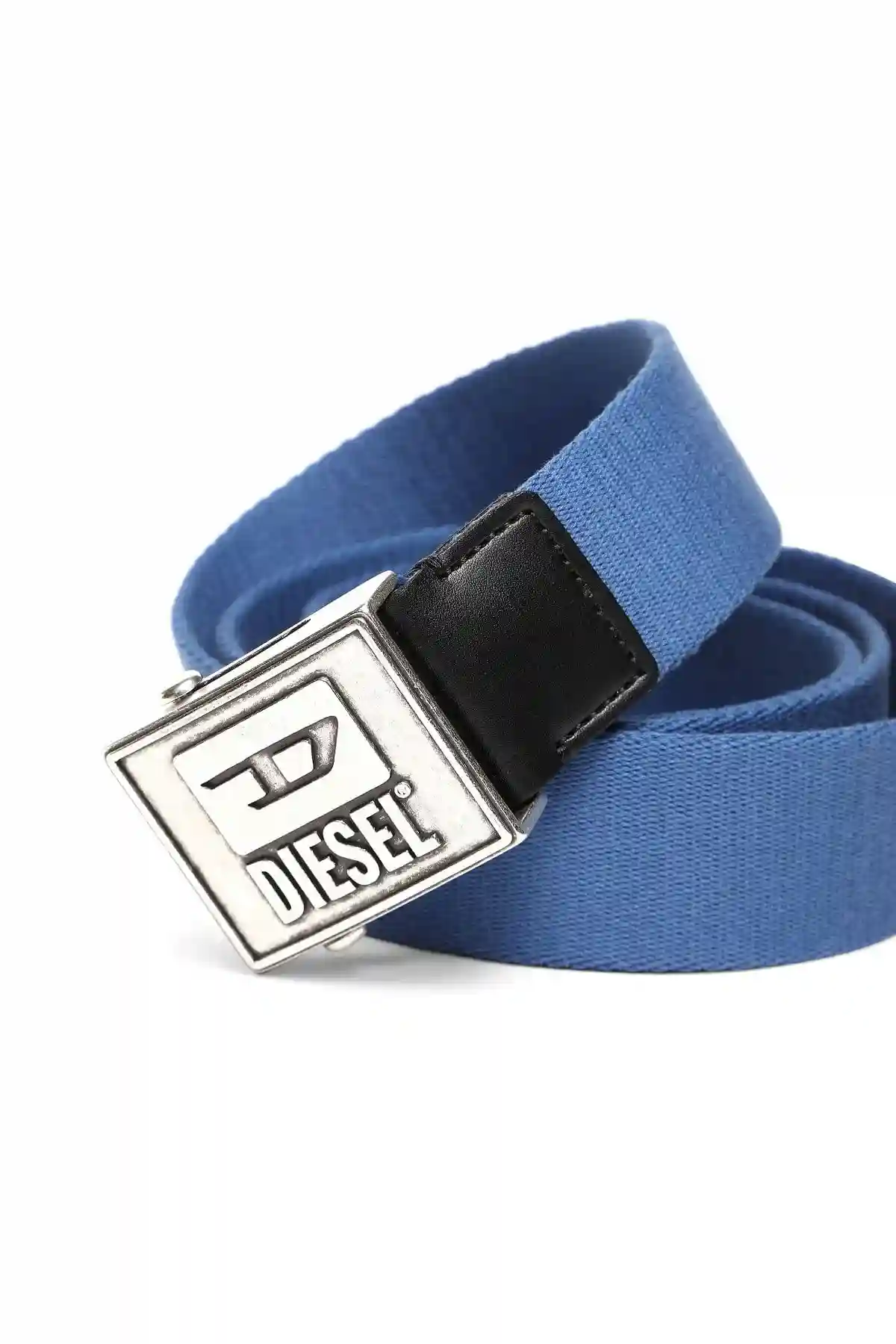 Blue Tape belt with logo buckle