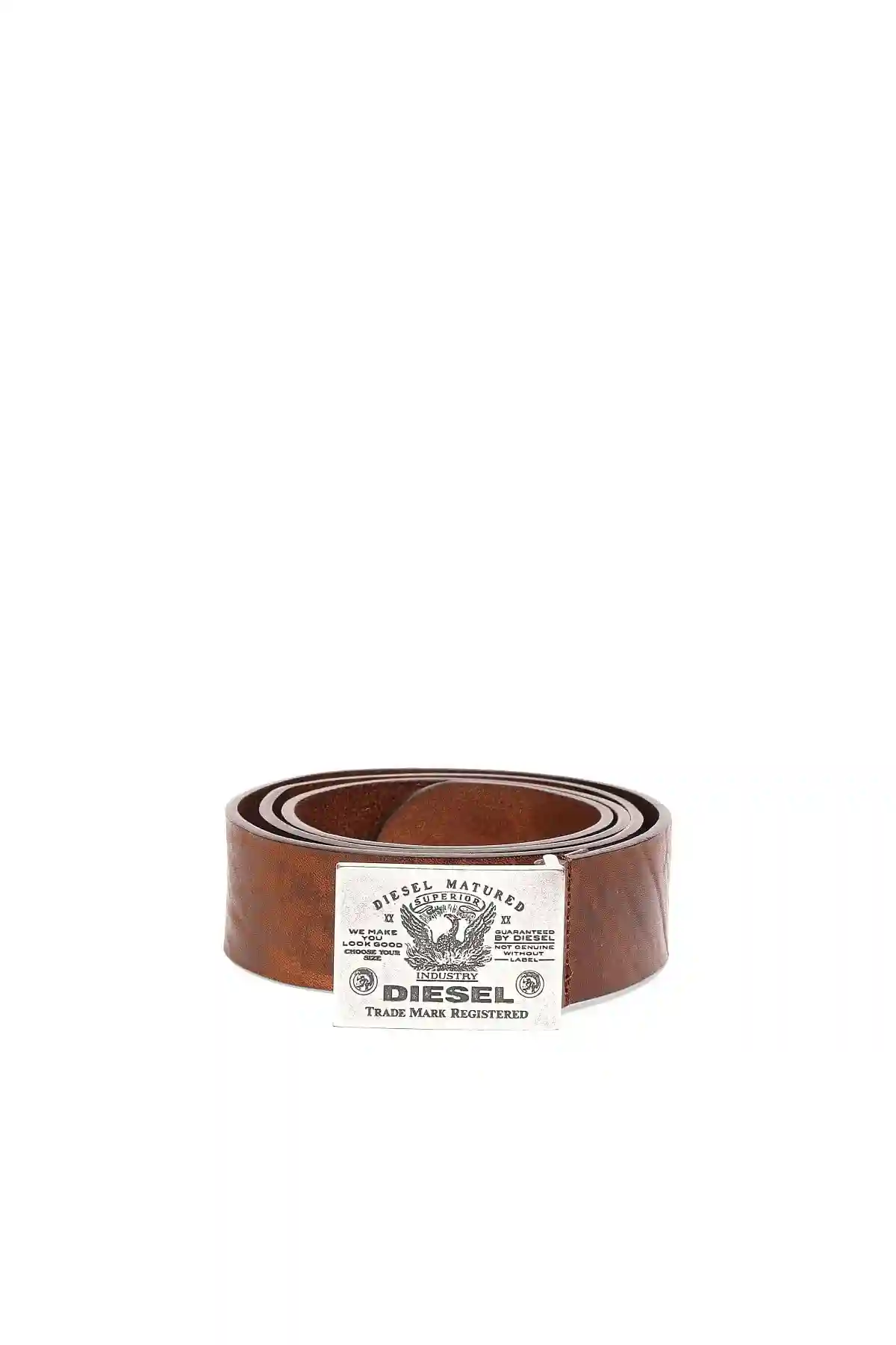 Brown Leather belt with Superior buckle