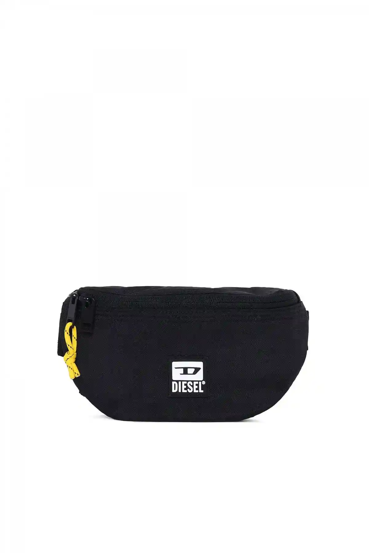 Black Belt bag in washed-effect nylon