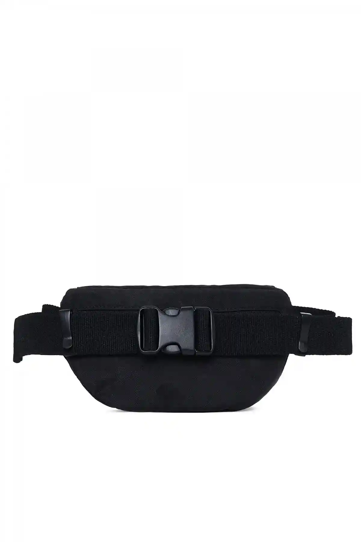Black Belt bag in washed-effect nylon
