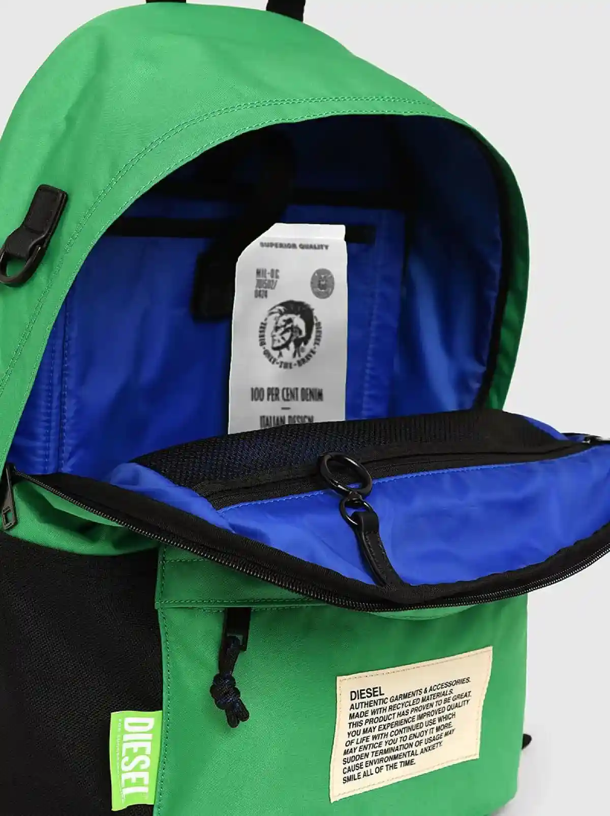 Green Green Label colour-block backpack