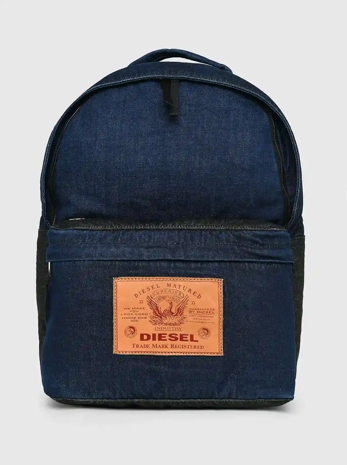 Blue Backpack in patchwork denim