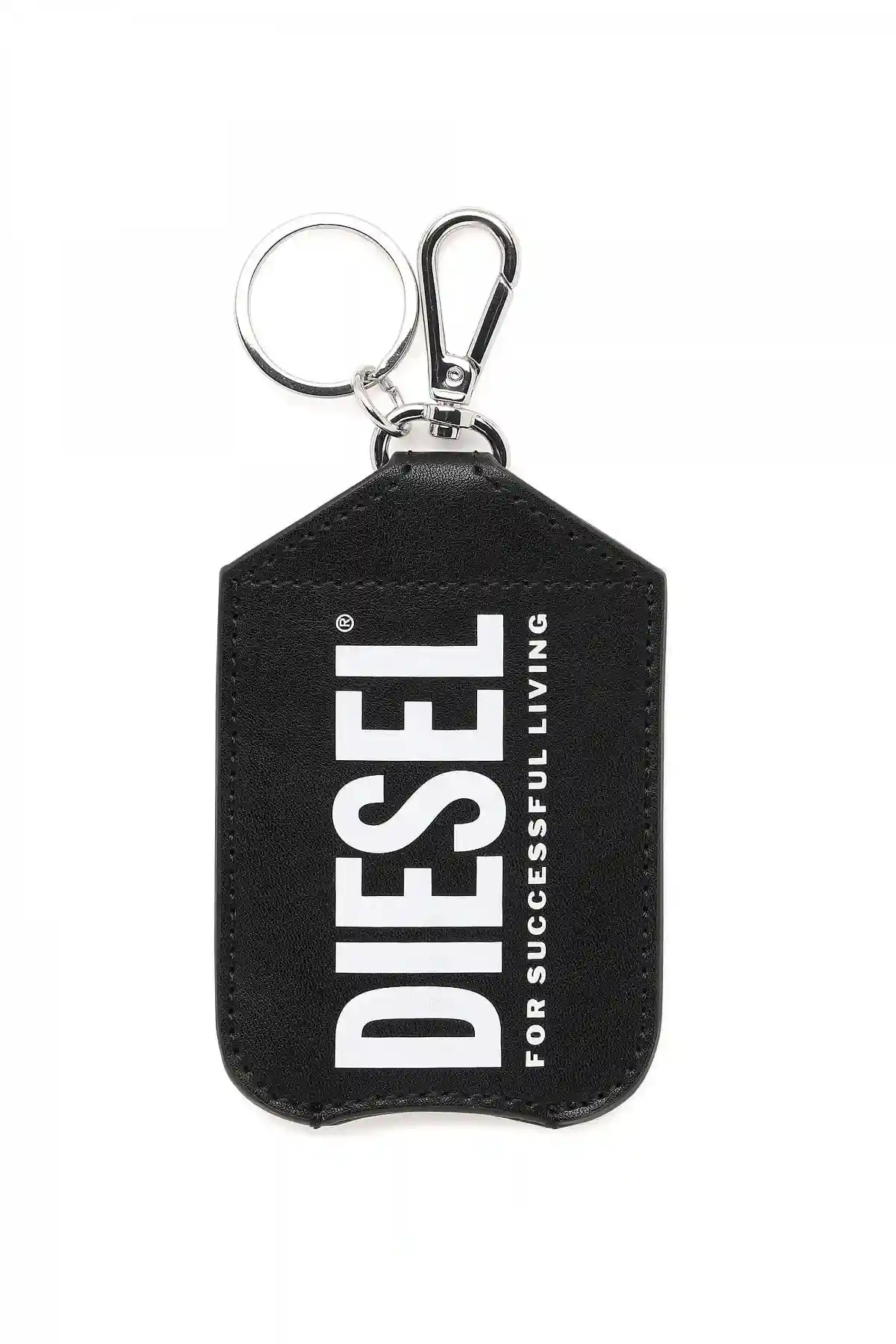 Black Sanitiser holder in faux leather