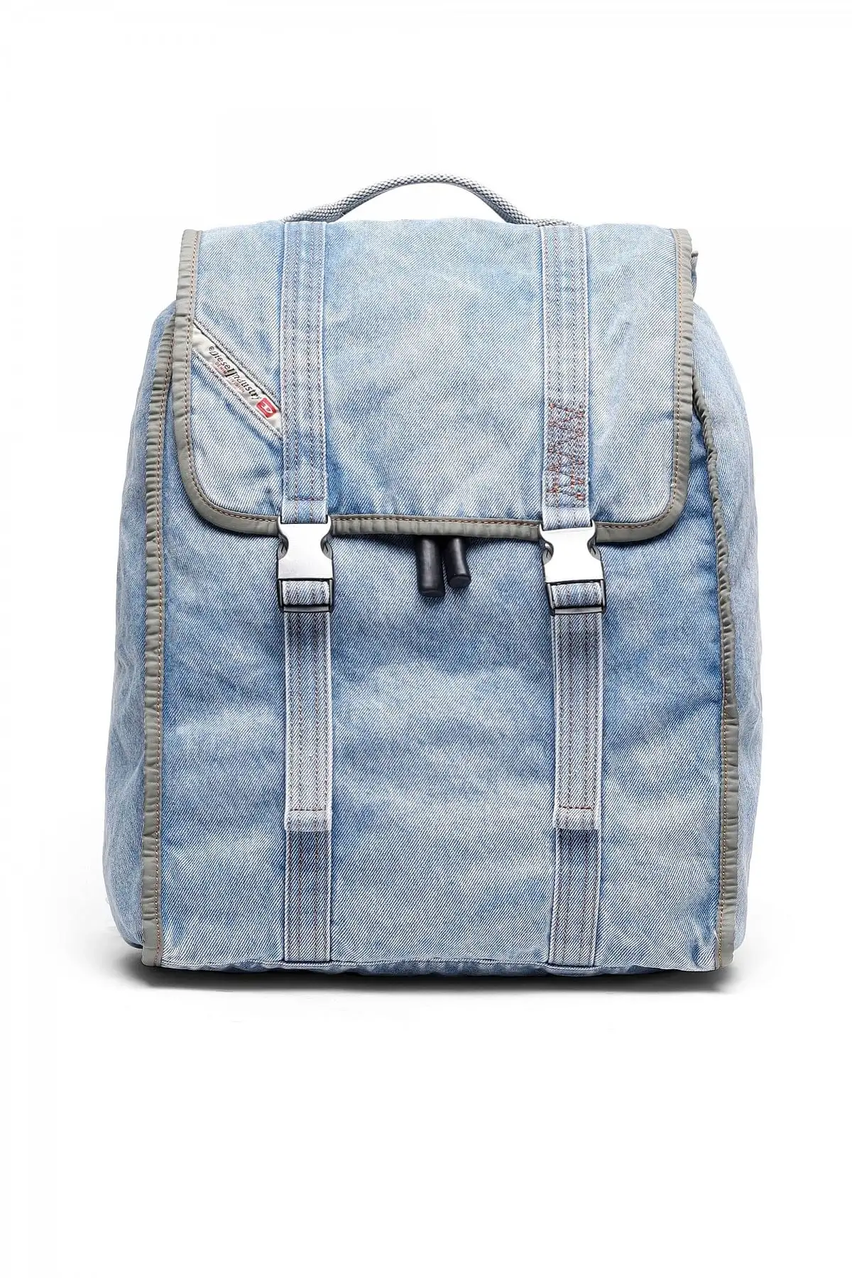 Blue Backpack in marbled denim