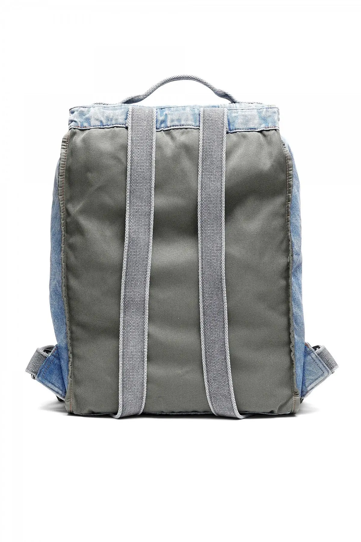 Blue Backpack in marbled denim