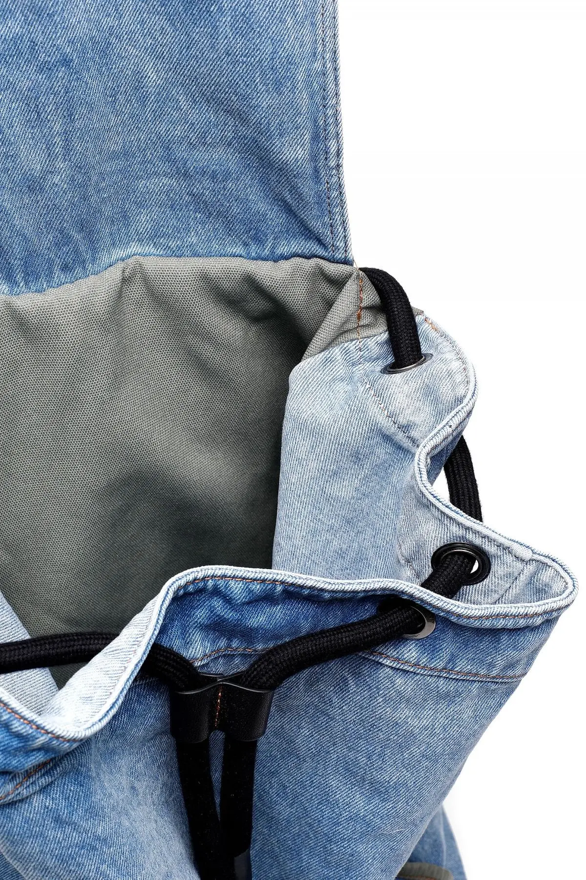Blue Backpack in marbled denim