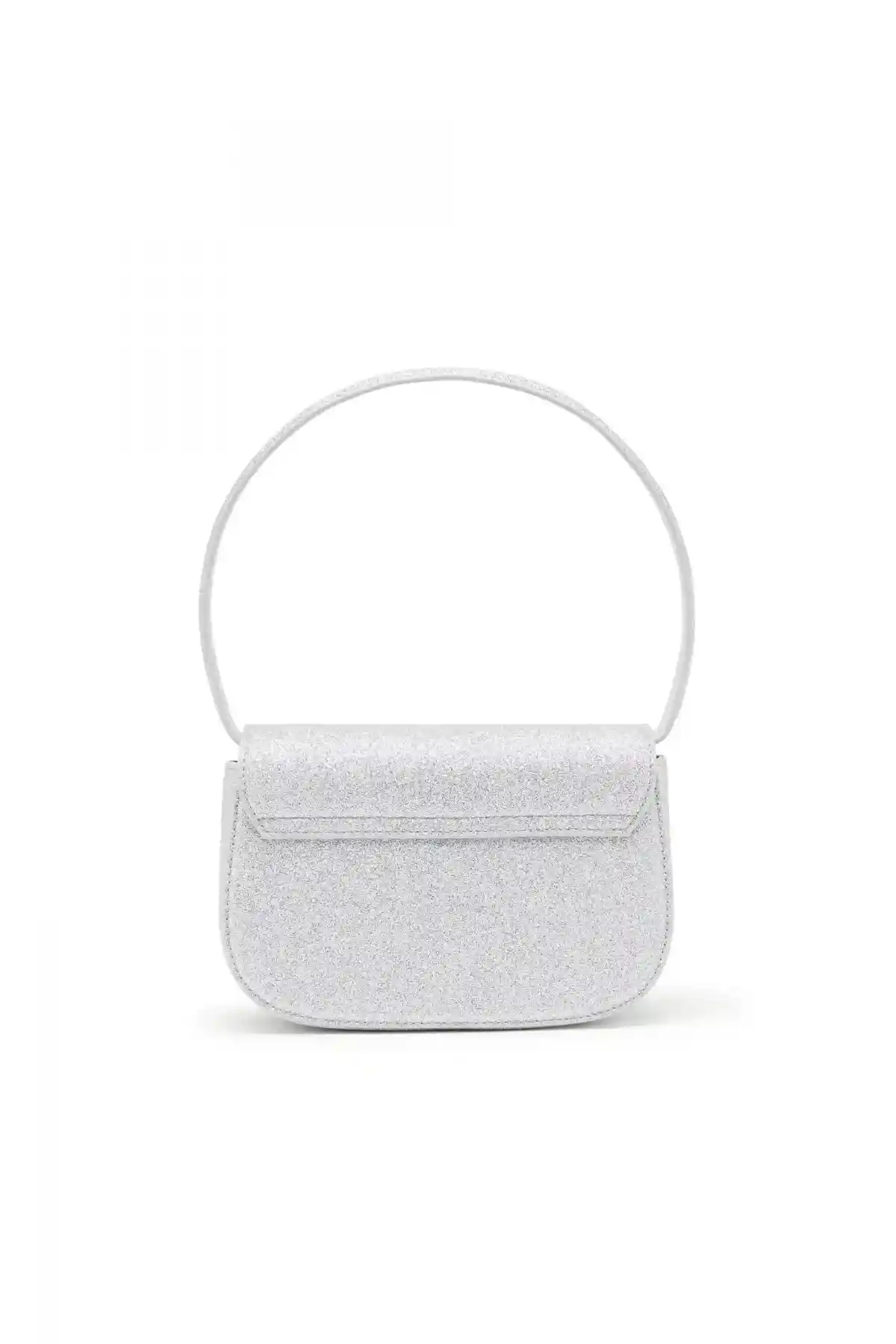 Silver 1DR-Iconic shoulder bag in glitter fabric