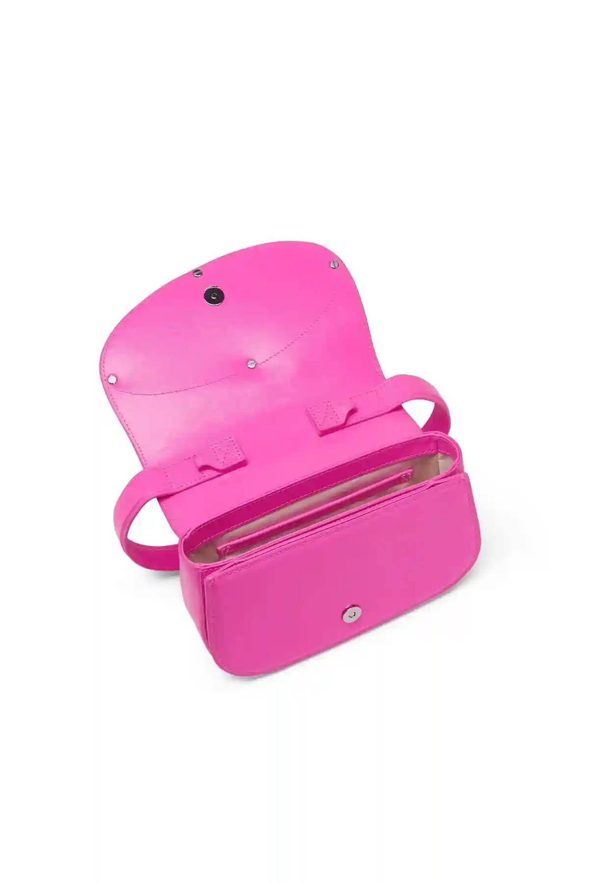 Pink 1DR-Iconic shoulder bag in neon leather